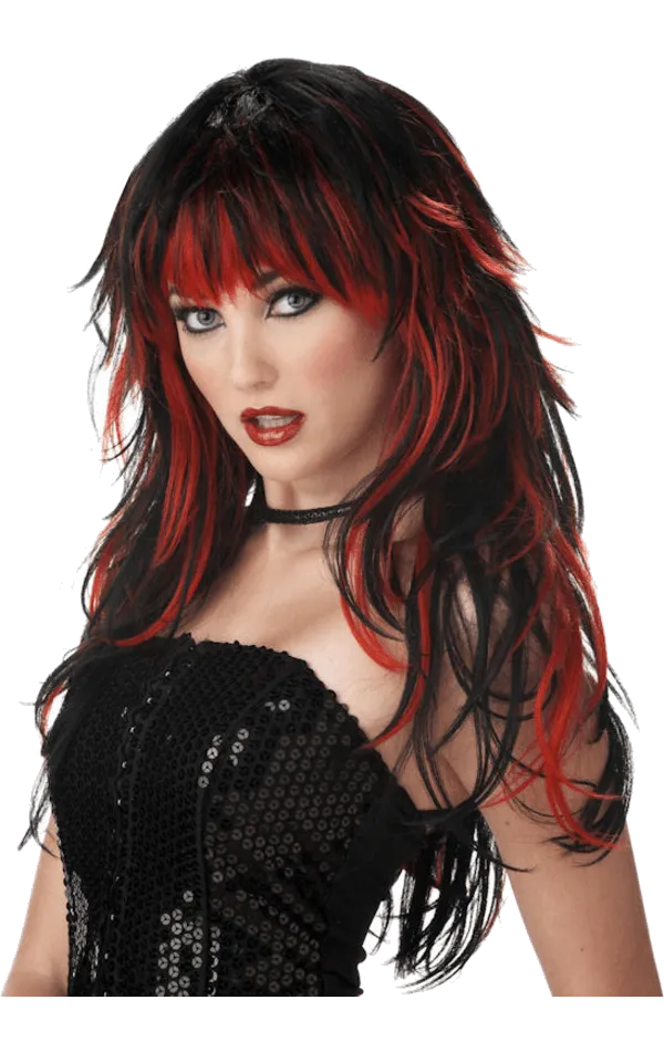 Red and Black Tempting Tresses Wig