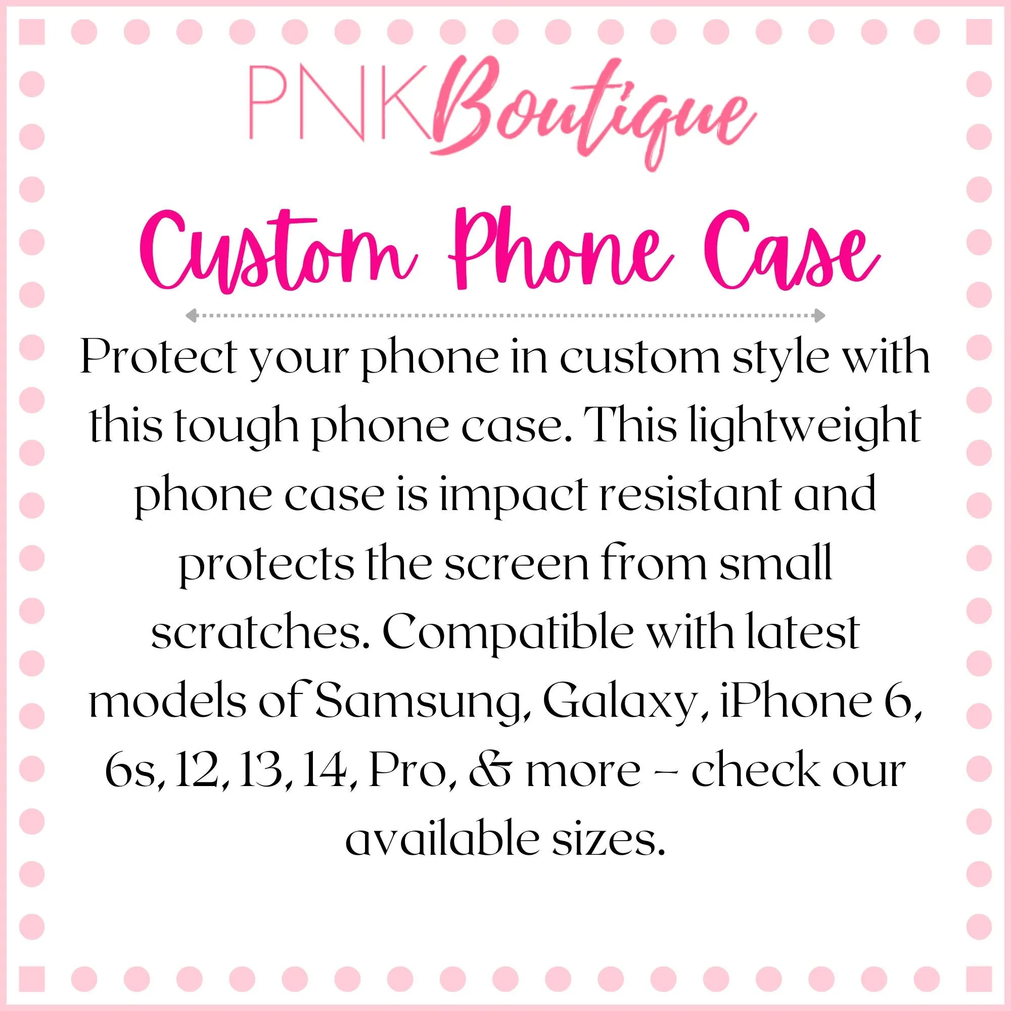 Red and White Personalized Phone Case