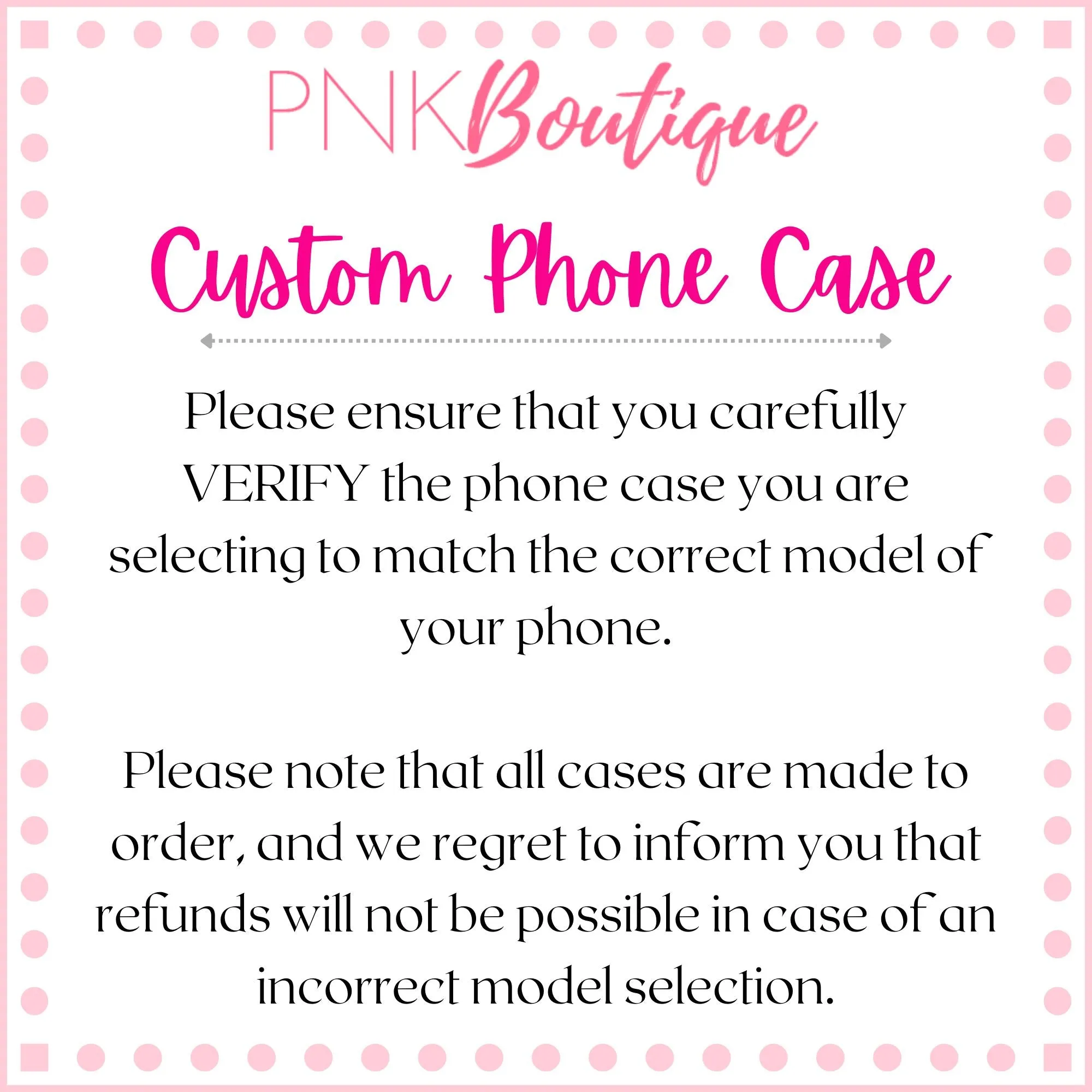 Red and White Personalized Phone Case