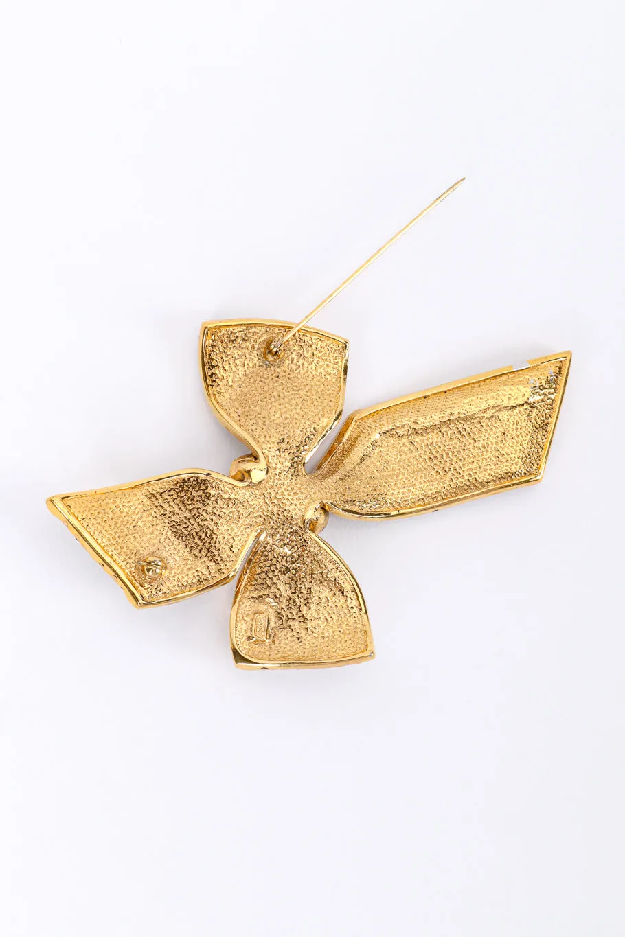 Rhinestone Bow Brooch