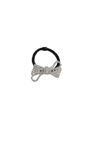 Rhinestone Bow Ponytail
