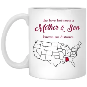 Rhode Island Alabama The Love Between Mother And Son Mug