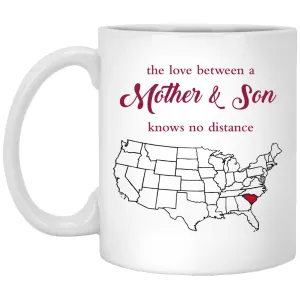 Rhode Island South Carolina The Love Between Mother And Son Mug