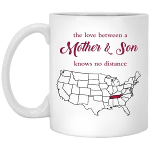 Rhode Island Tennessee The Love Between Mother And Son Mug
