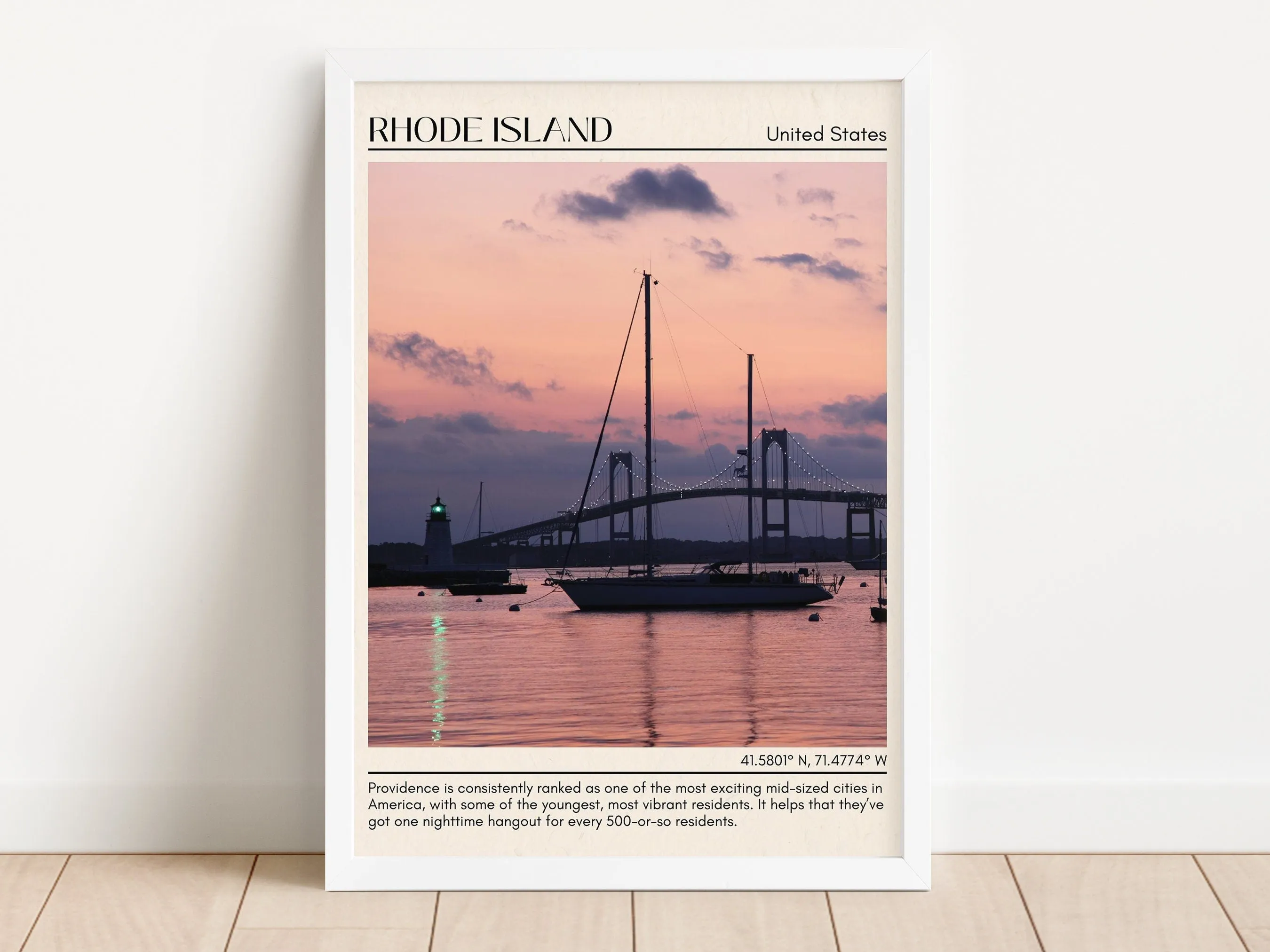 Rhode Island Wall Art, USA