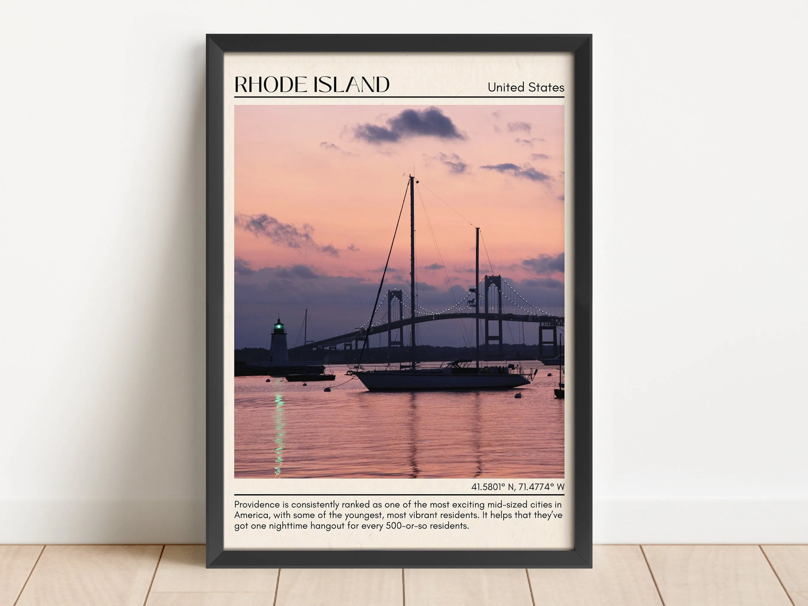 Rhode Island Wall Art, USA