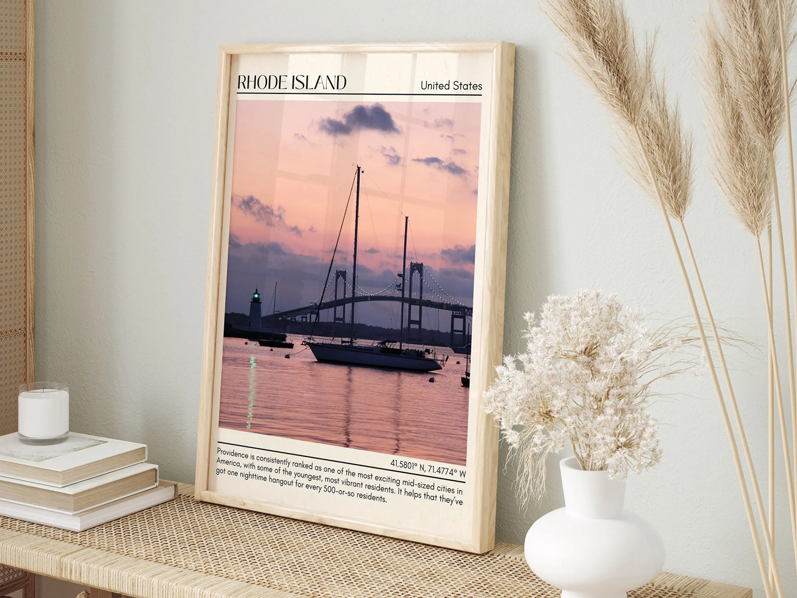 Rhode Island Wall Art, USA