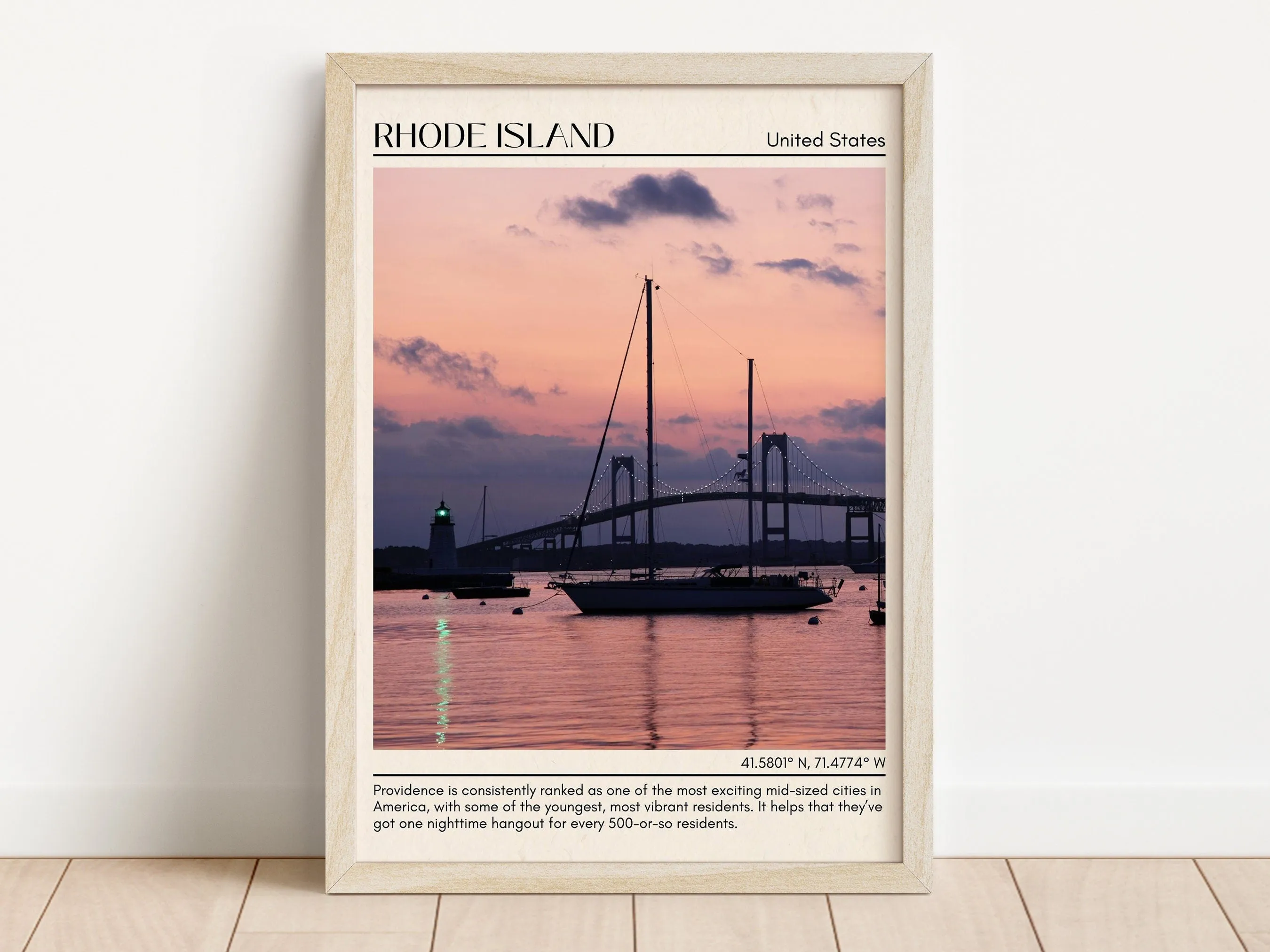 Rhode Island Wall Art, USA