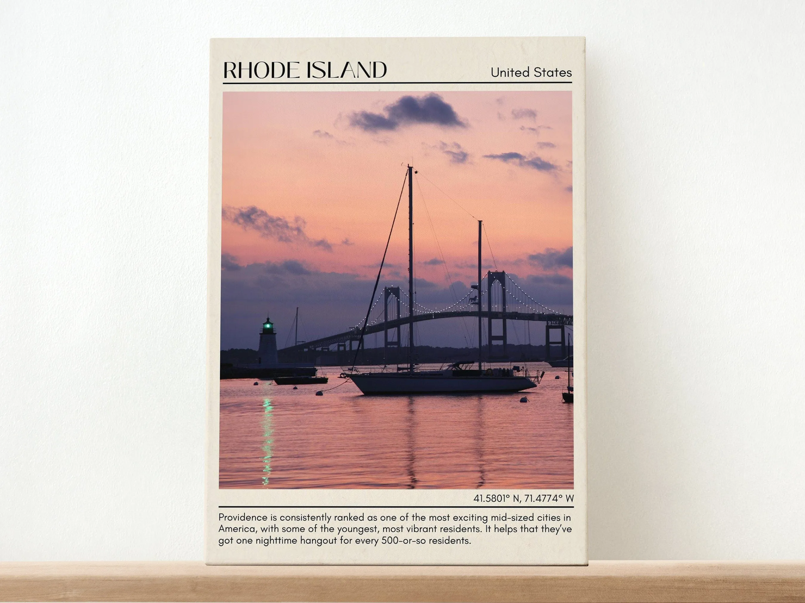 Rhode Island Wall Art, USA