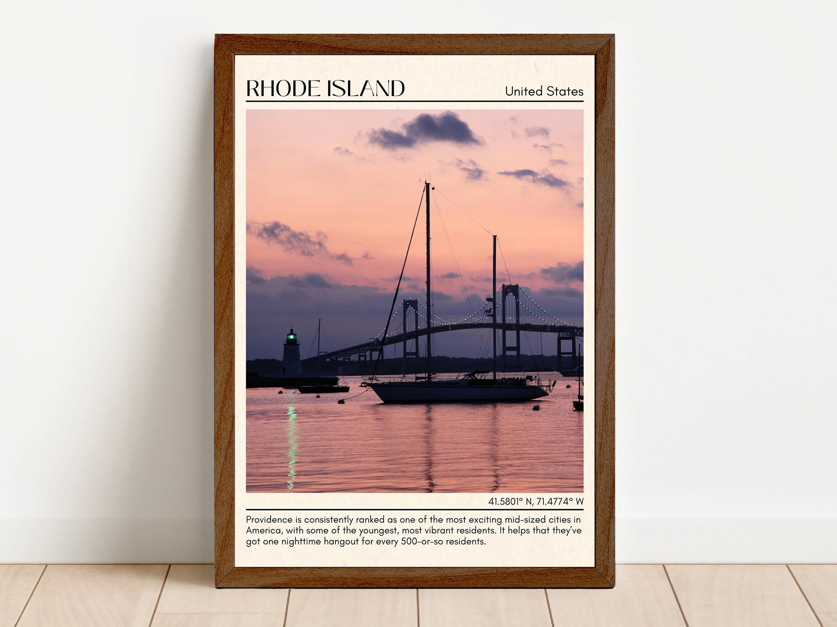 Rhode Island Wall Art, USA