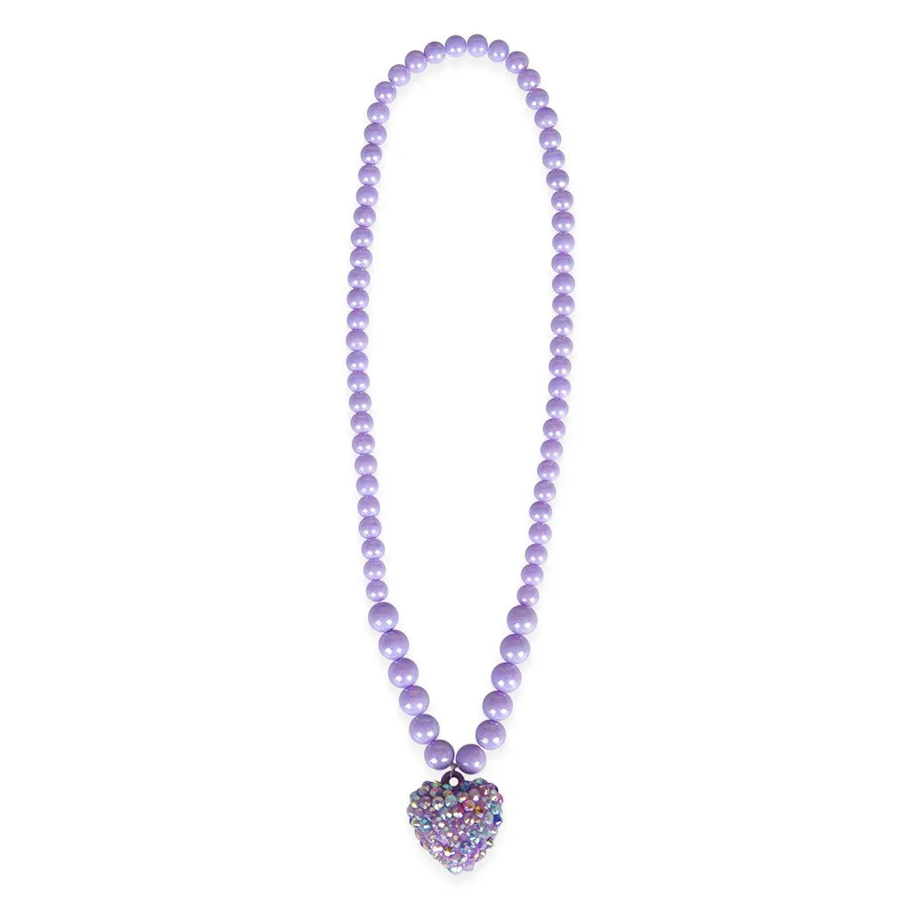 Rockin Heart Necklace - Purple