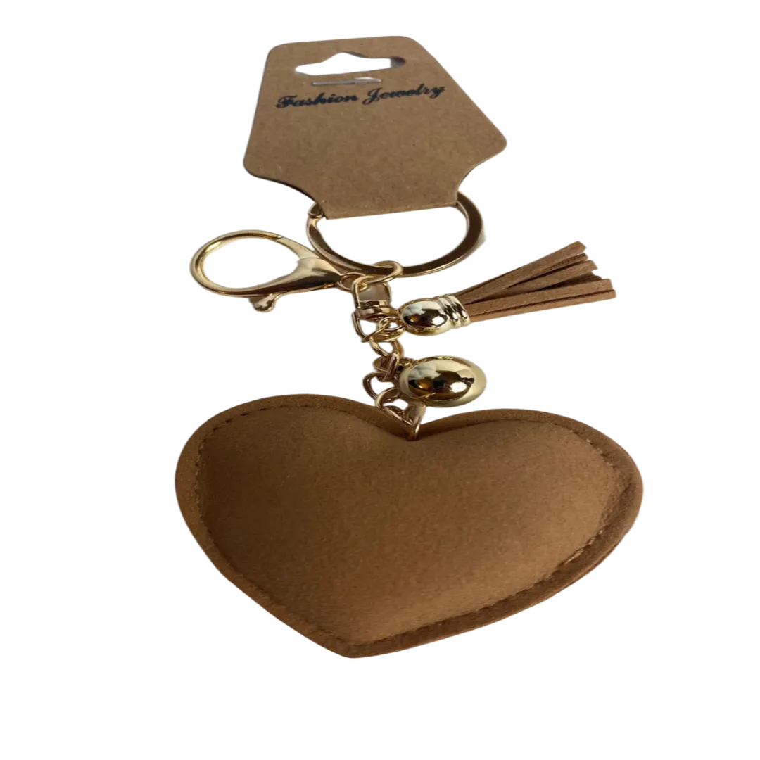 Rodeo Keychain with Rhinestones Design and Fringe Tassel