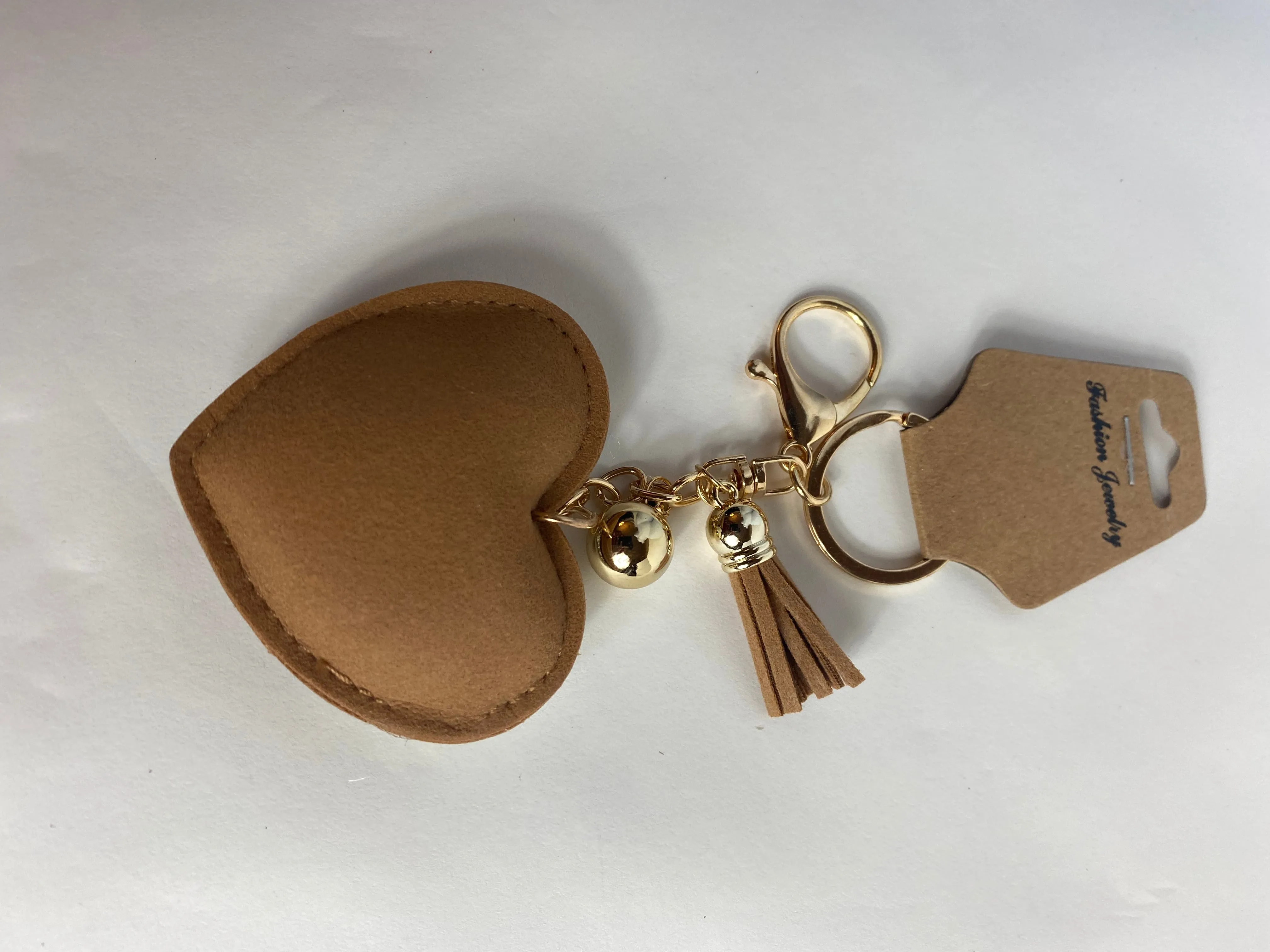 Rodeo Keychain with Rhinestones Design and Fringe Tassel