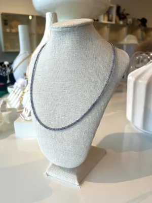 Rondelle Necklace {Iolite/Silver}
