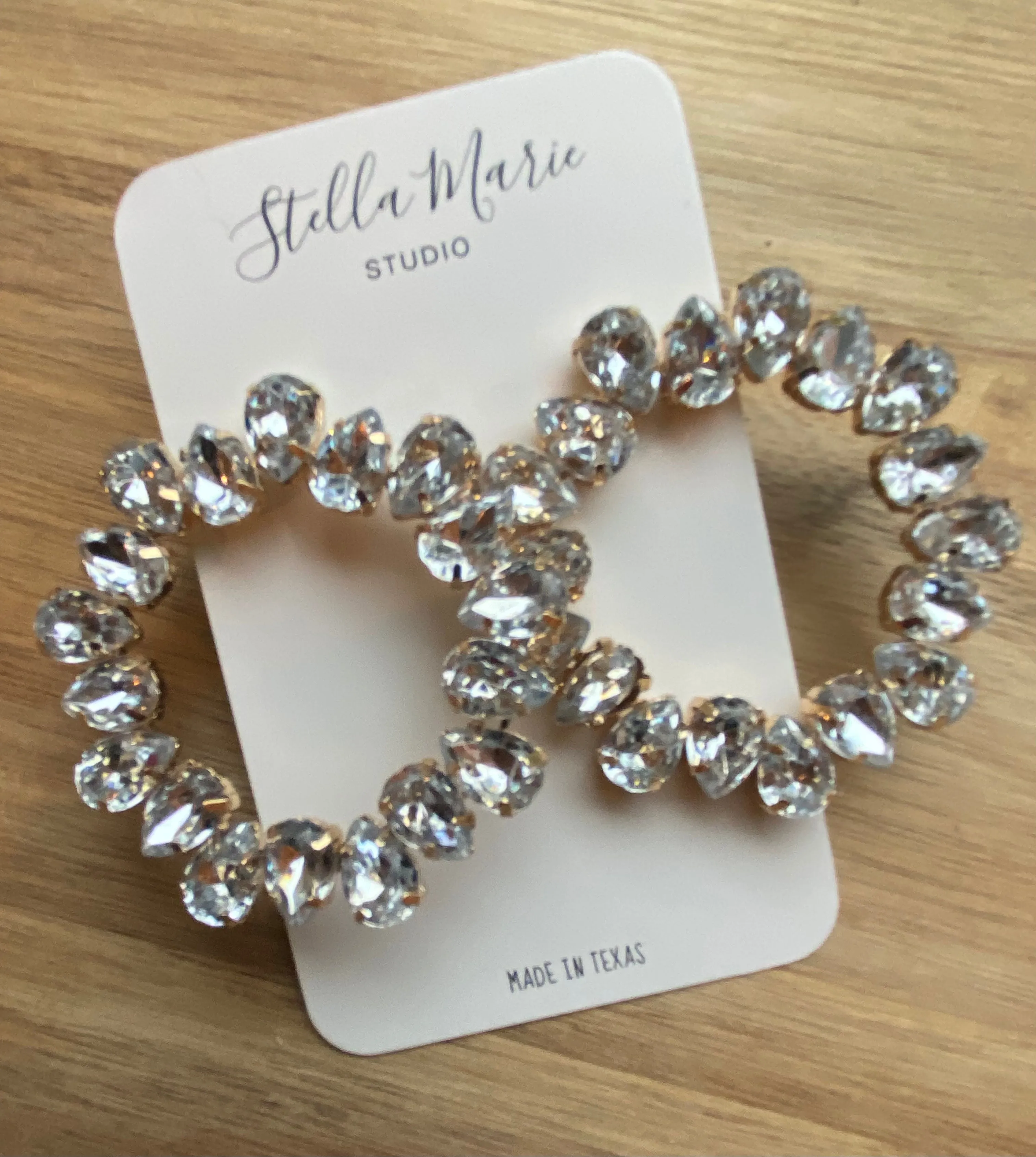 Round Bejeweled Earrings