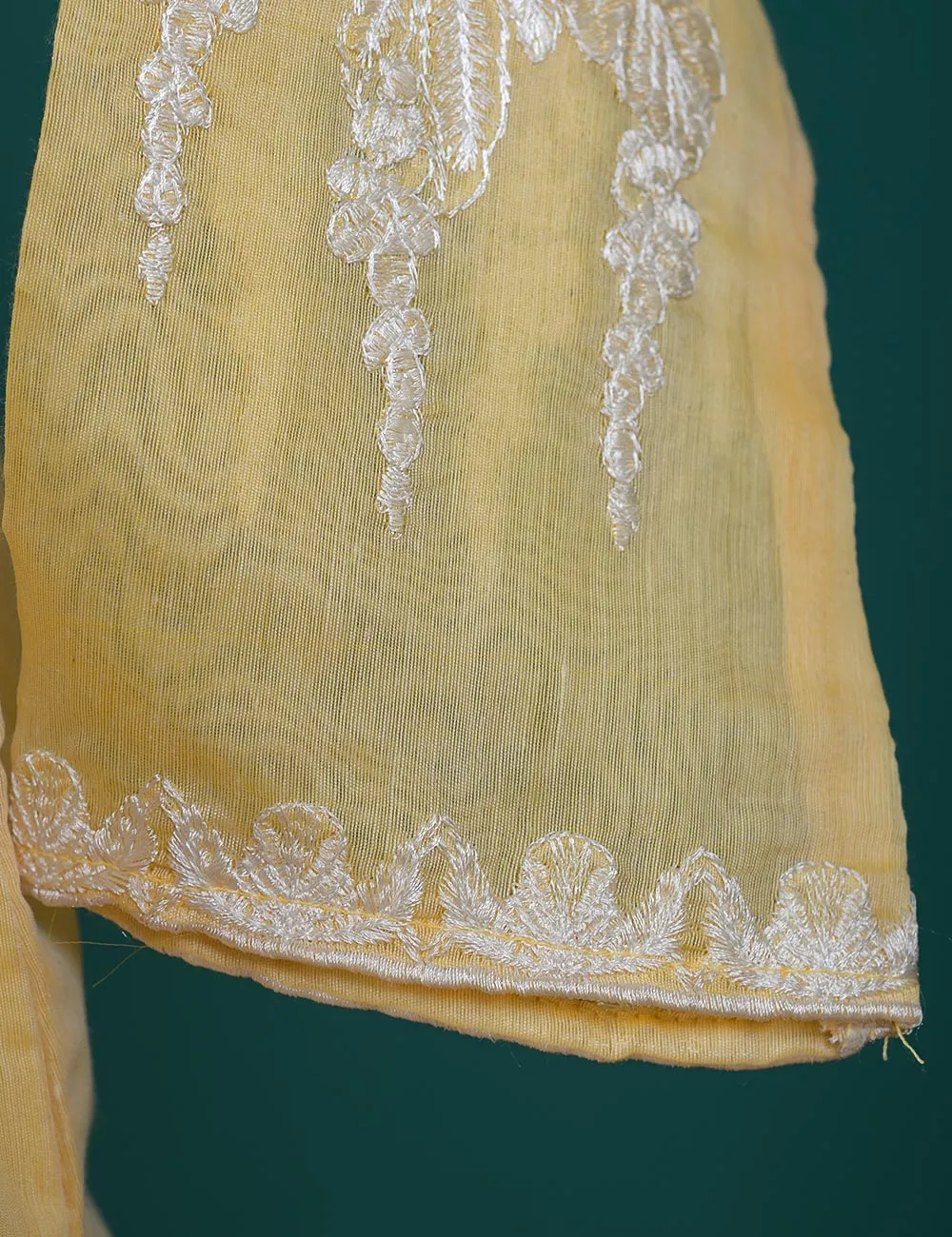 RTW-22-Yellow - Orphalese - 3 Pc Embroidered Paper Cotton