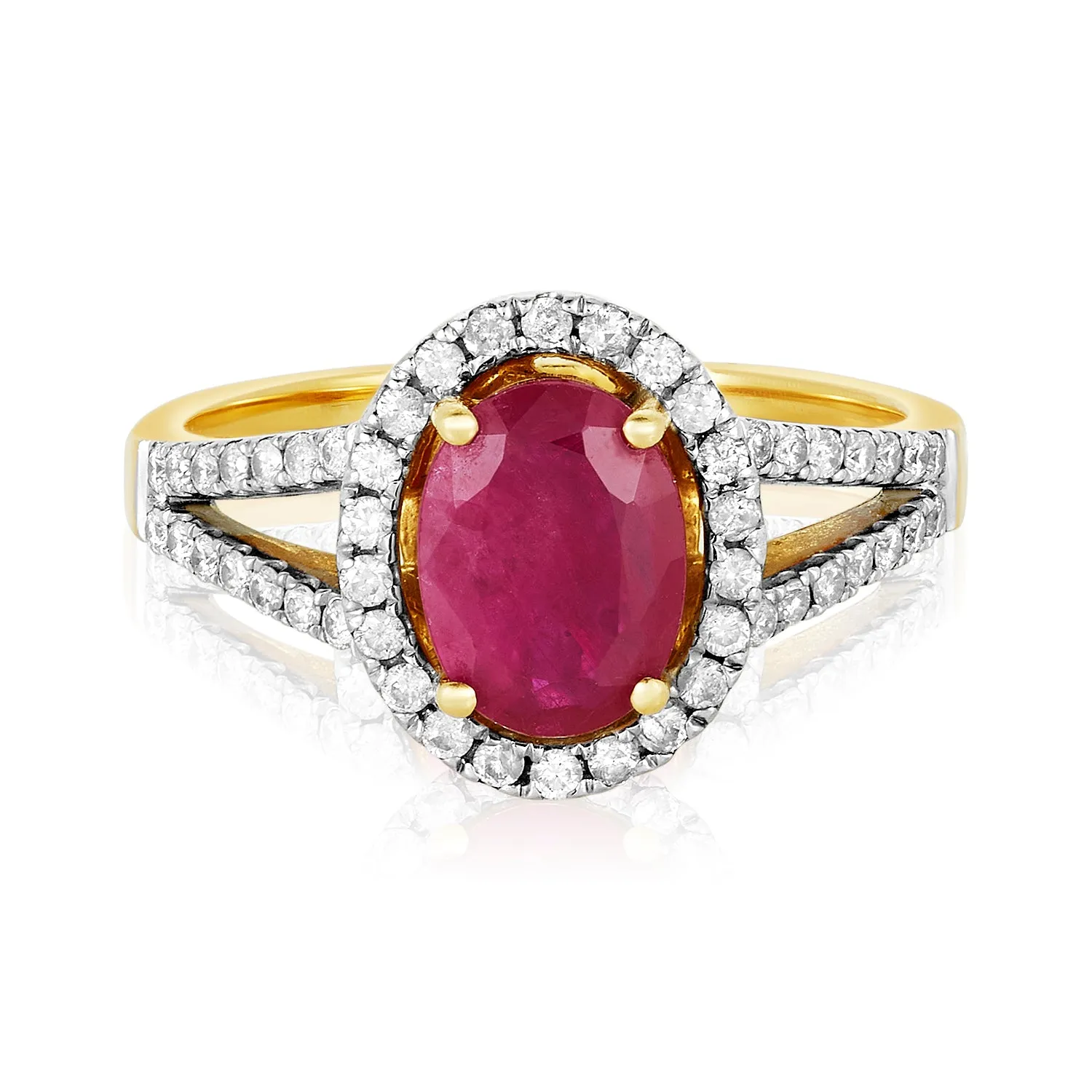 Ruby In Love Diamond Ring