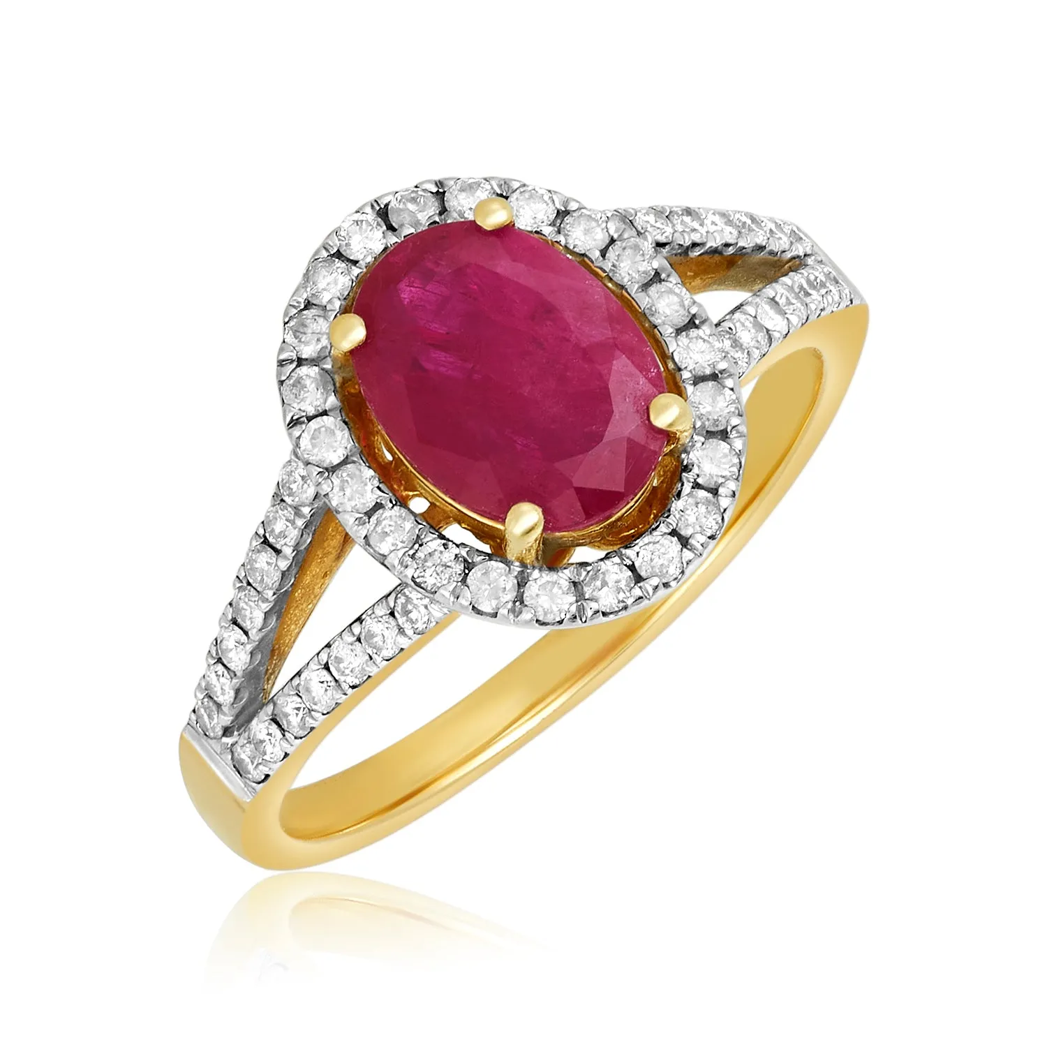 Ruby In Love Diamond Ring