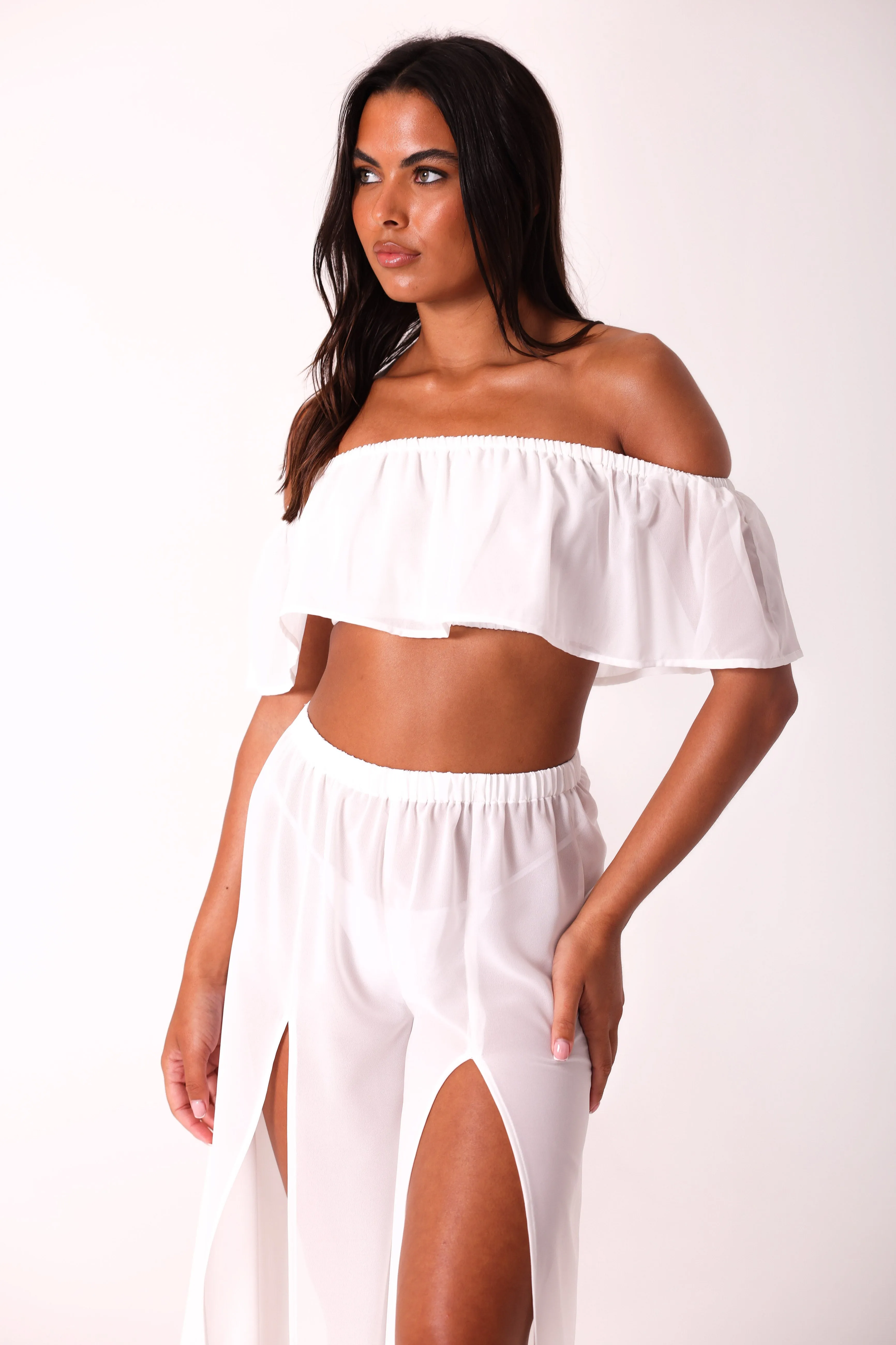 Ruffle trouser co-ord