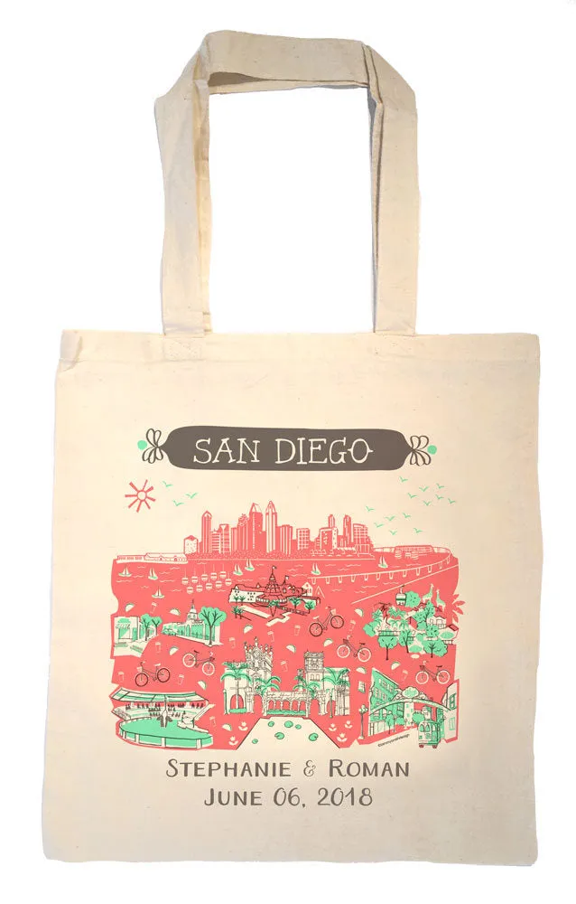 San Diego Tote Bag-Wedding Welcome Tote