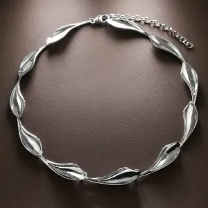 Sculptural Leaf Necklace