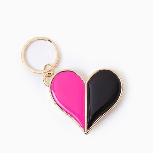 Shiny Heart Portable USB Drive Keychain