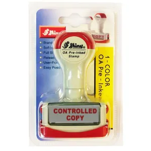 Shiny OA Pre Inked Stamp Controlled Copy NC29