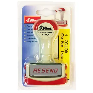 Shiny OA Pre Inked Stamp Resend NR14