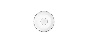 Signature Coupe Tea Saucer White/Platinum