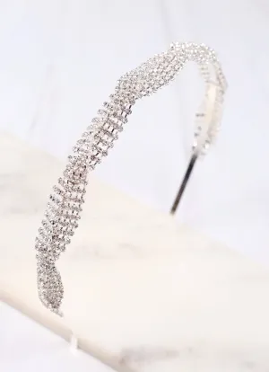 Silver CZ Headband