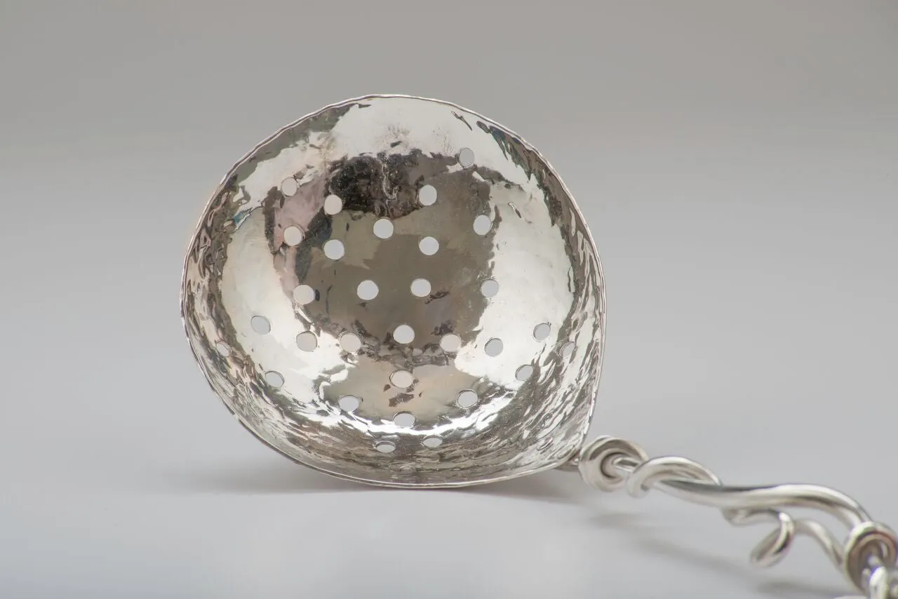 Silver Star Pattern Berry Spoon