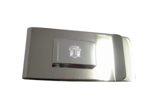 Silver Toned Etched New Jersey State Flag Money Clip