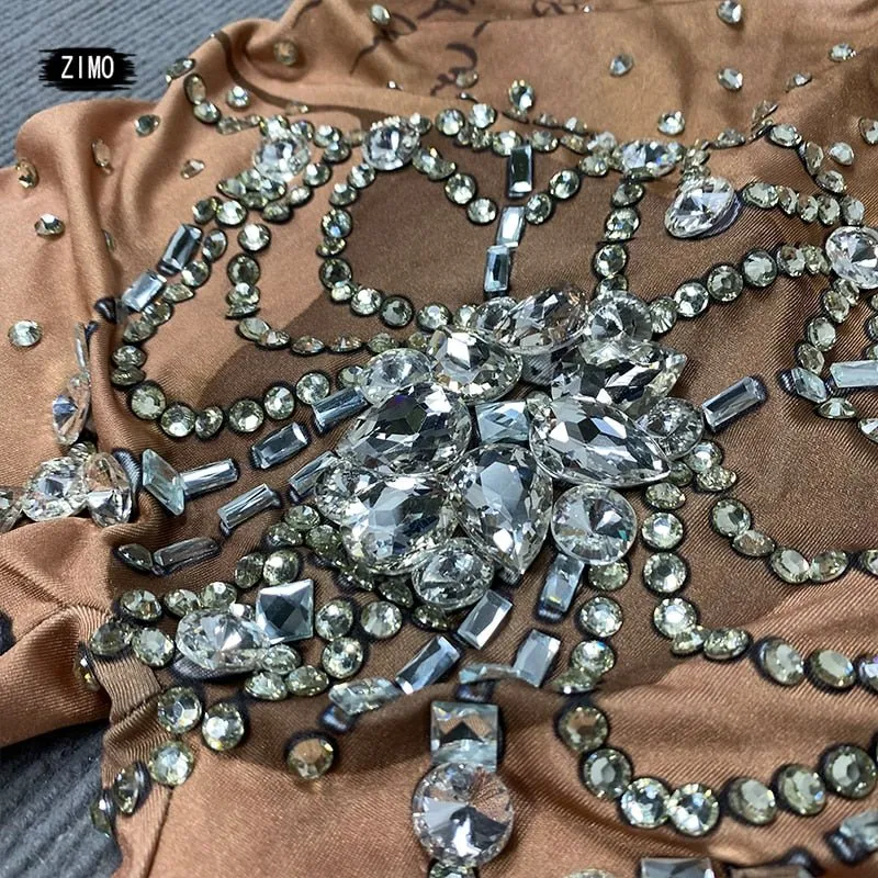 Skintight Bejeweled Bodysuit