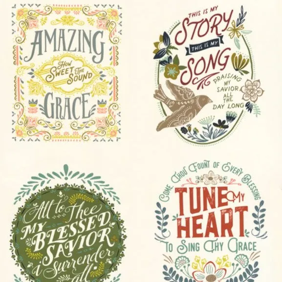 Songbook Dove Wing in Cream by Fancy That Design House Co