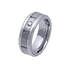 Stanton Made For Men Fancy Ring with 0.03ct of Laboratory Grown Diamonds in Tungsten