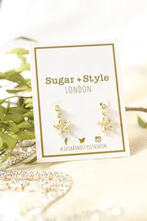 Star Gem Dangle Earrings