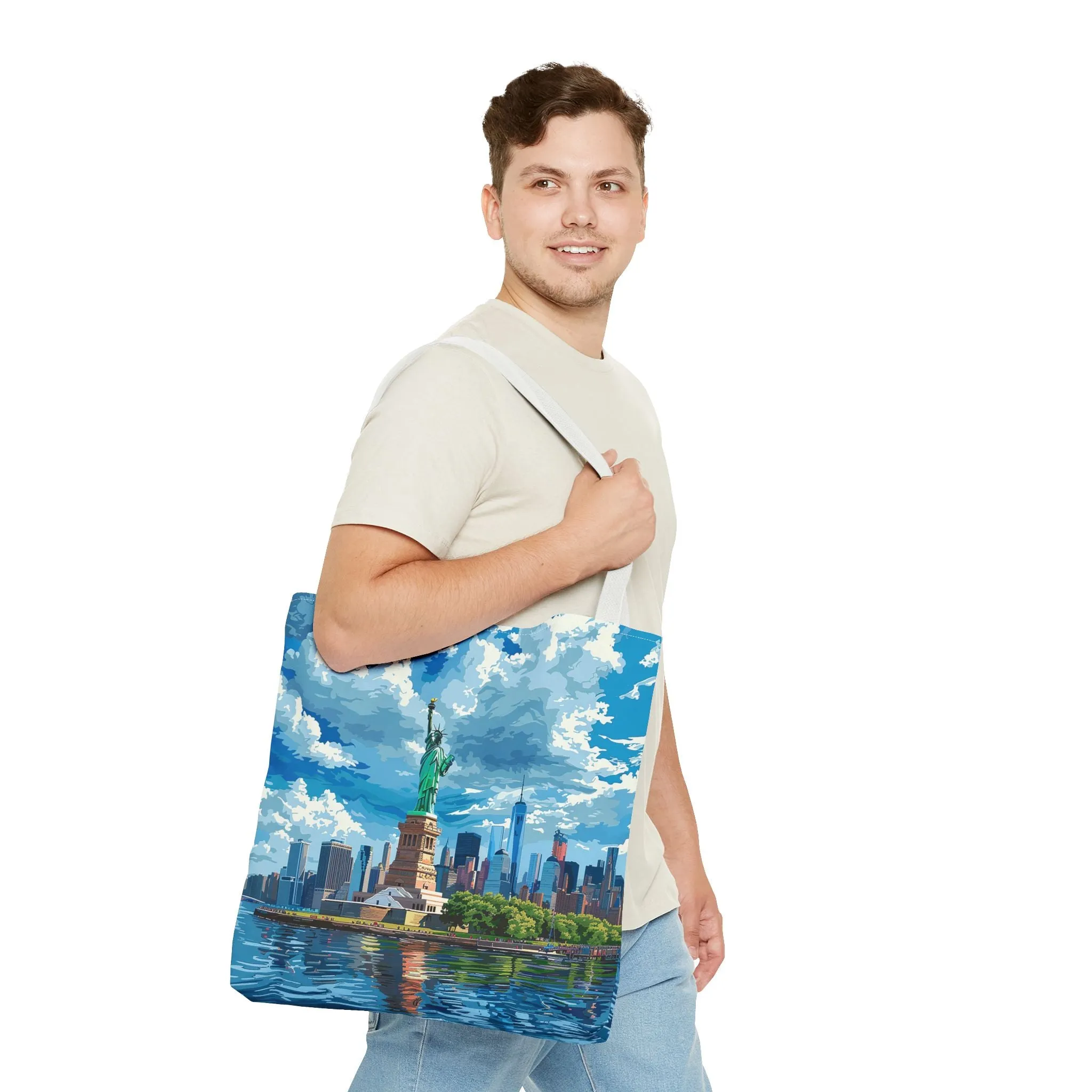 Statue of Liberty Tote Bag - Carry the Spirit of Liberty, Wherever You Roam! Available in 3 sizes.