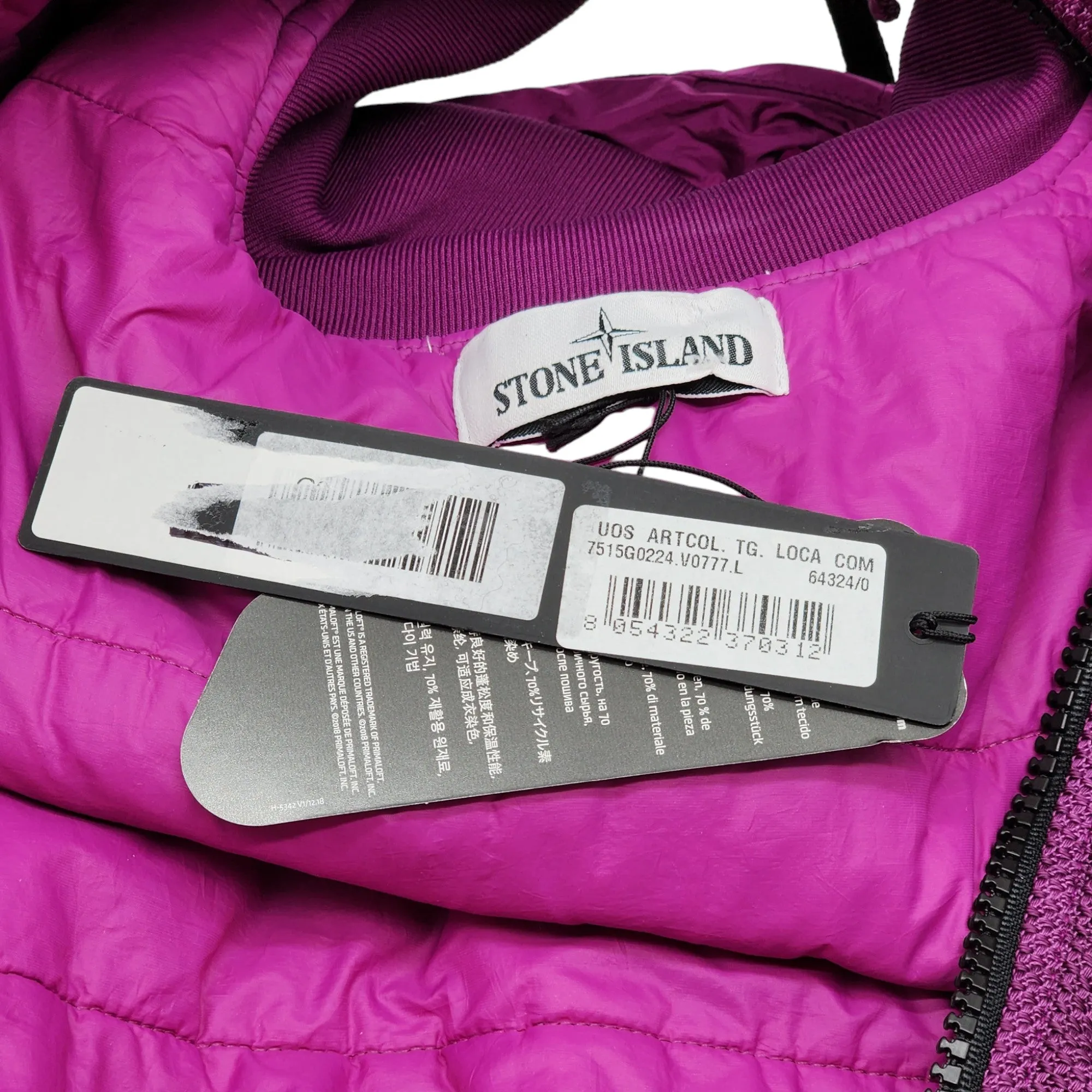 Stone Island Panama Modified Vest Purple L