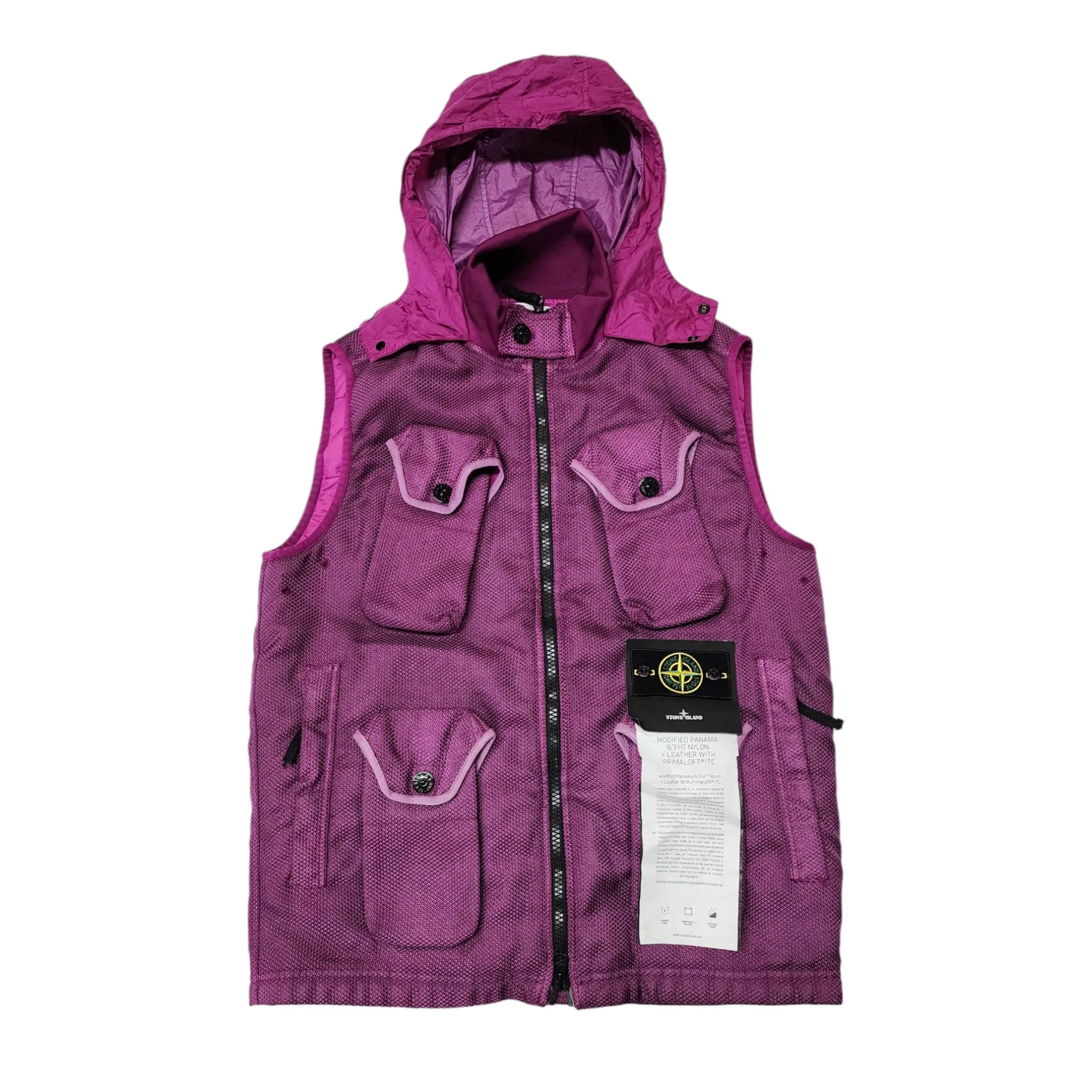 Stone Island Panama Modified Vest Purple L