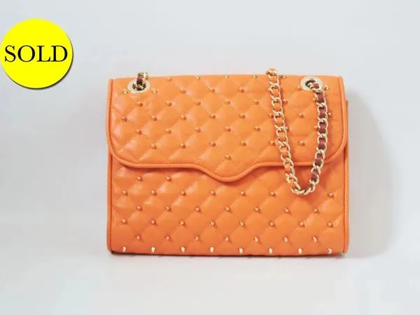 Studded Flap Shoulder Bag