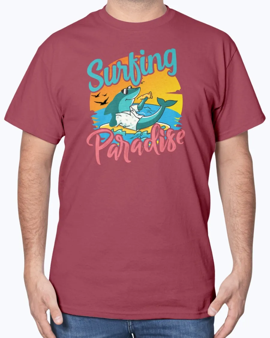 Surf Shark - Cotton T-Shirt (Mens)