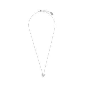 SWEETHEART SPARKLY HEART PENDANT SILVER