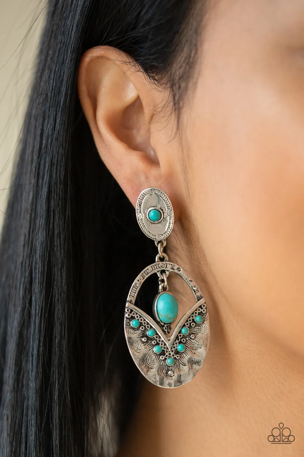 Terra Tribute - Blue Post Earring