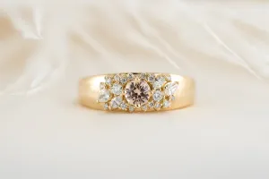 The Bejeweled Ring | Pale Peach Sapphire
