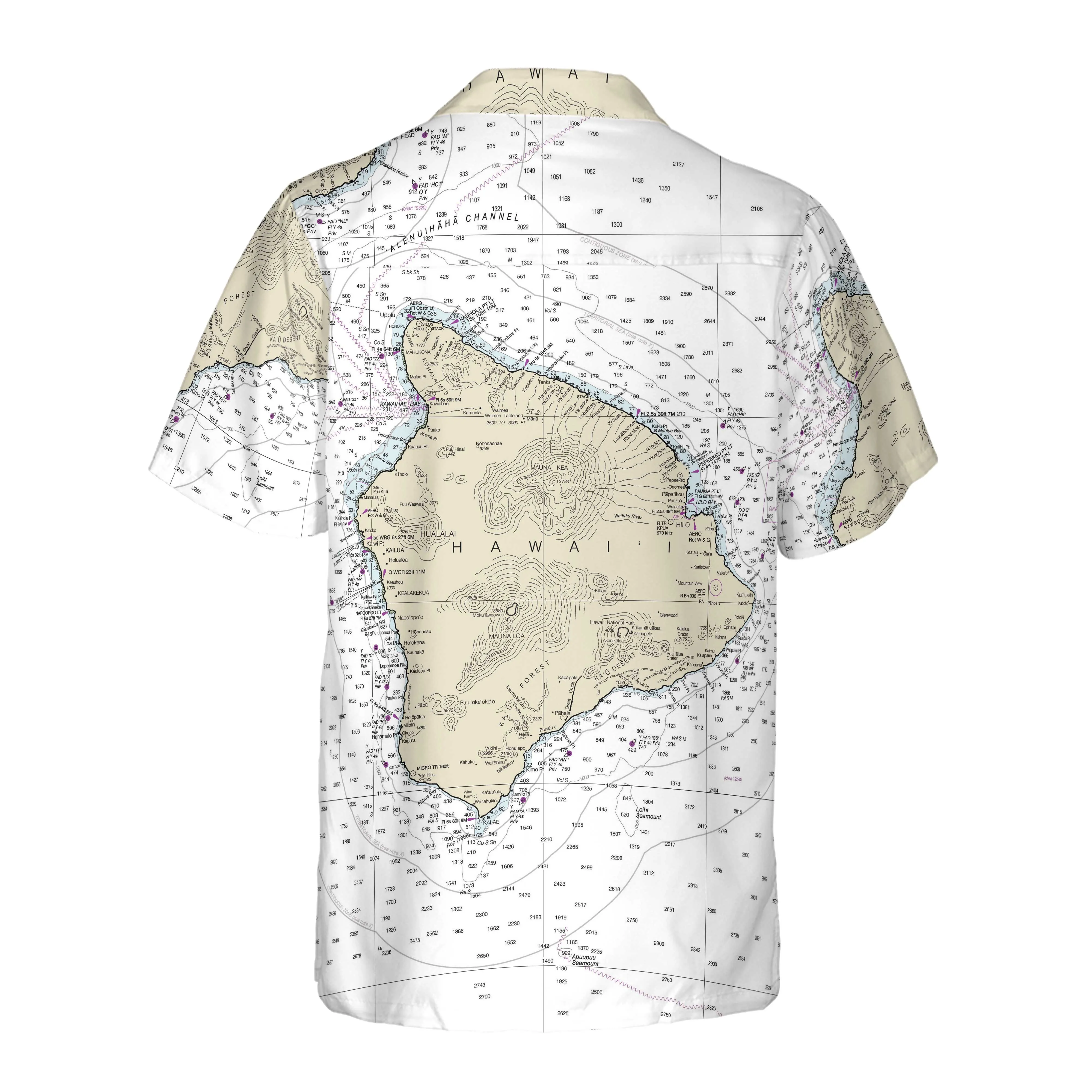 The Hawai'i Big Island Coconut Button Camp Shirt