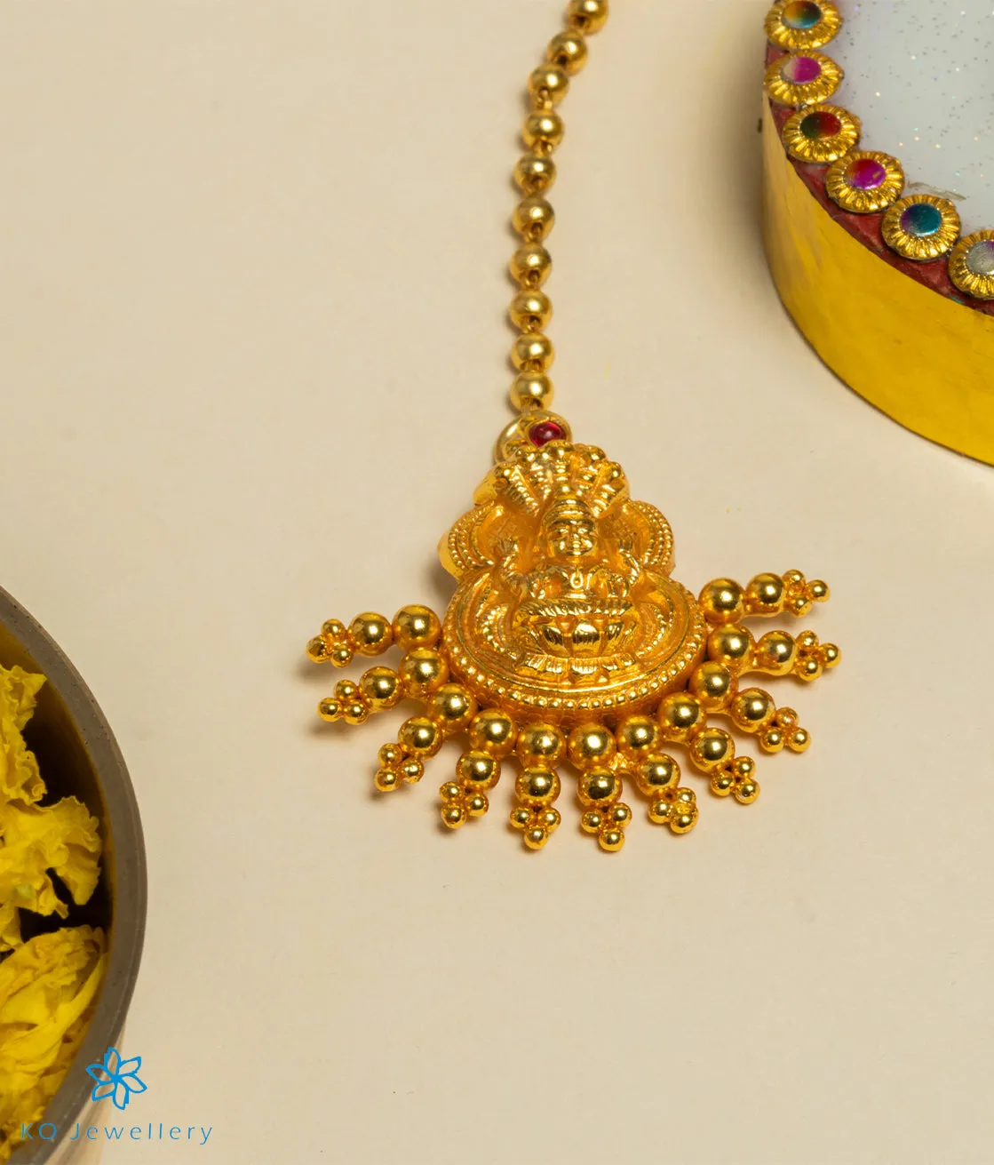 The Lakshmi Silver Maang Tikka
