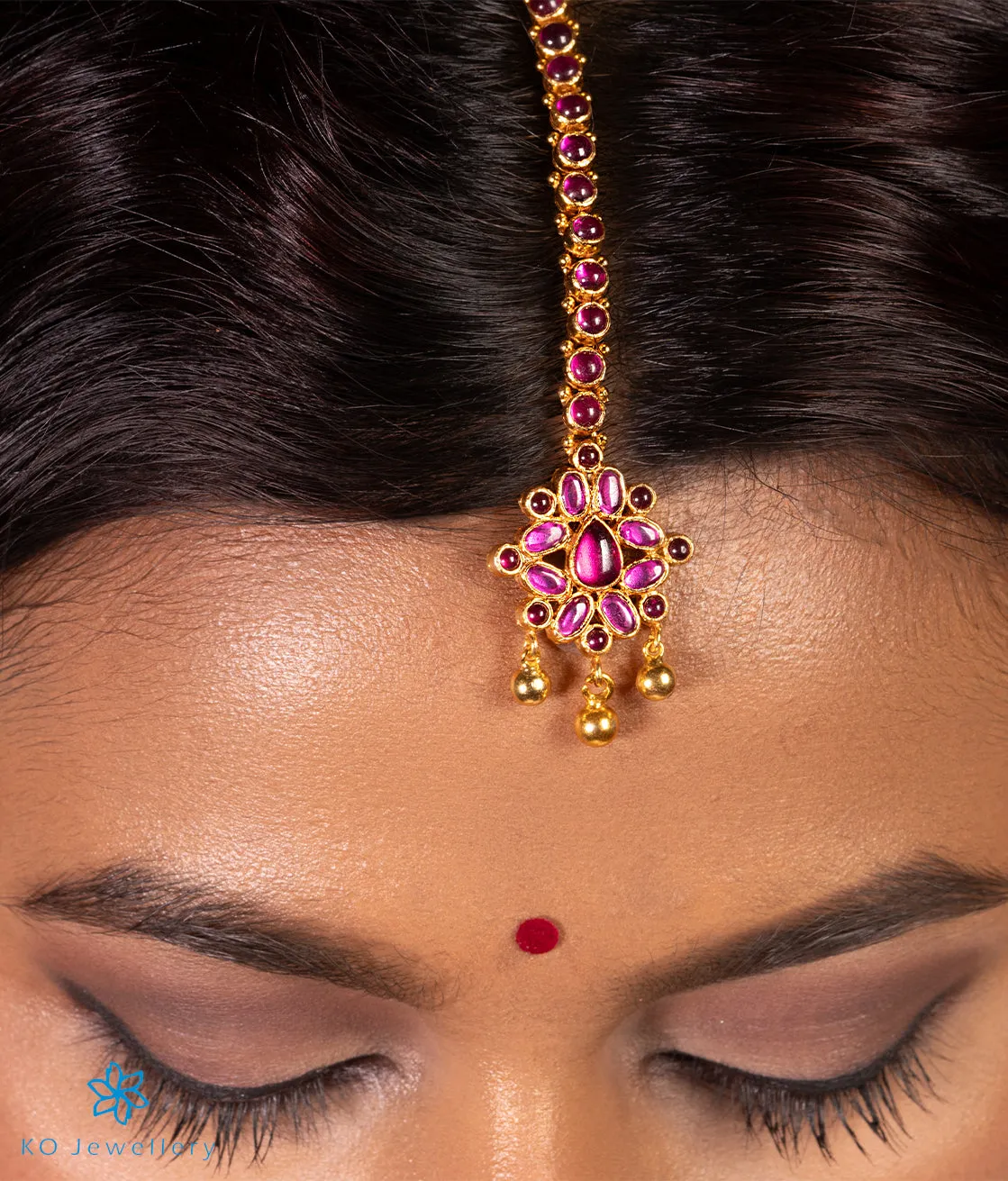 The Mallika Silver Maang Tikka