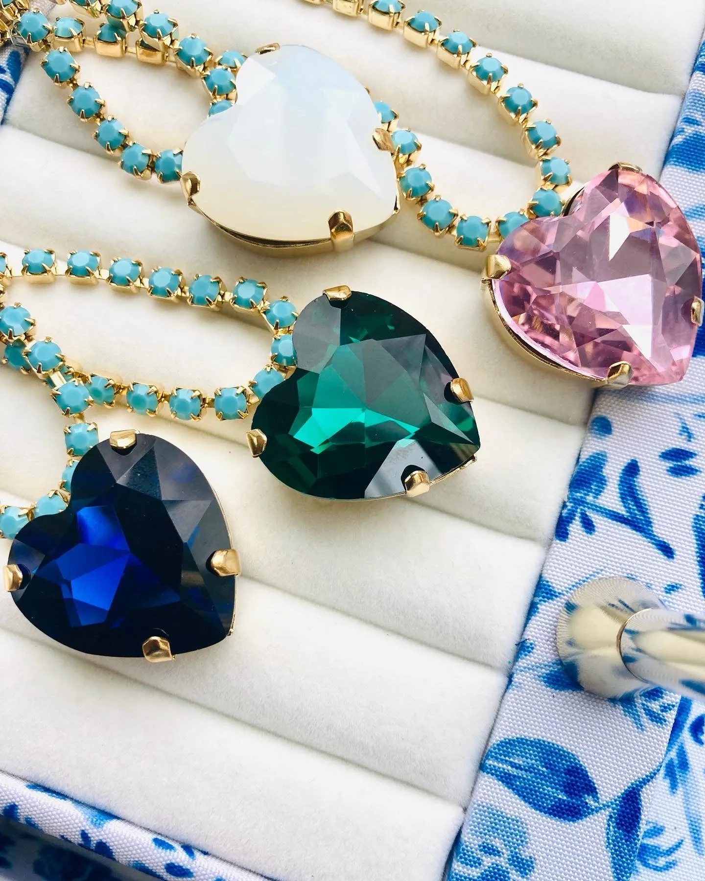 The Pink Reef Heart of the Ocean Necklace in light pink