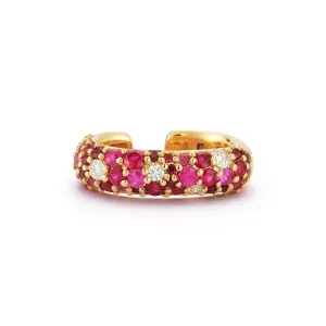 Tidepool Ear Cuff - Ruby