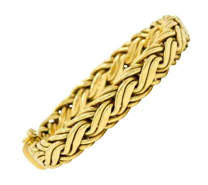 Tiffany & Co. 1980's Vintage 18 Karat Gold Wheat Chain Bracelet
